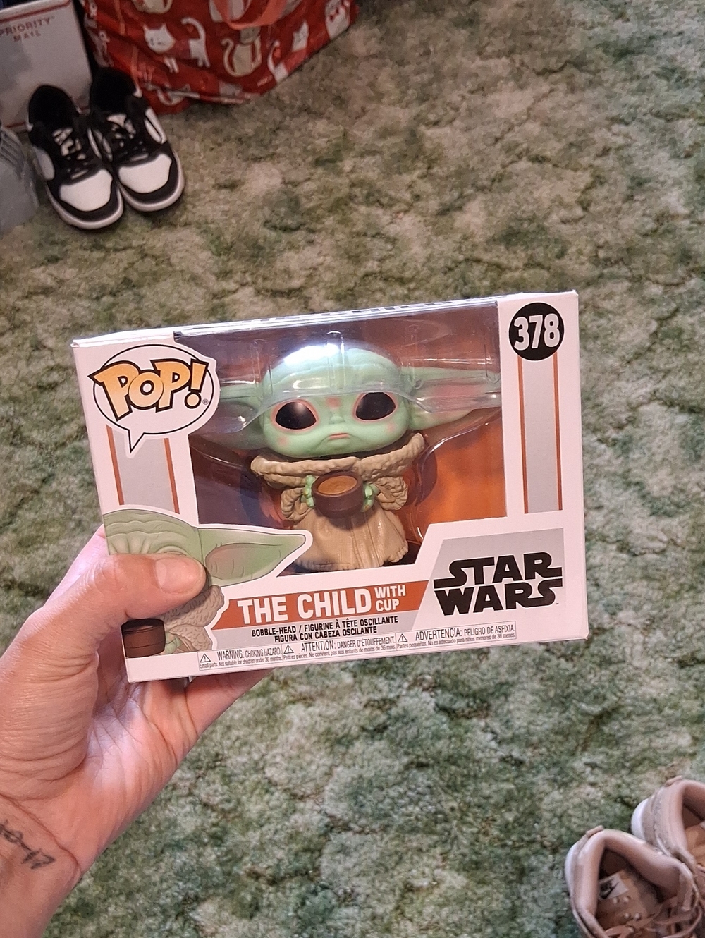 Funko pop! The Child with Cup Green and Tan Star Wars Figure #378
